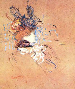  Henri  Toulouse-Lautrec Profile of a Woman Sweden oil painting art
